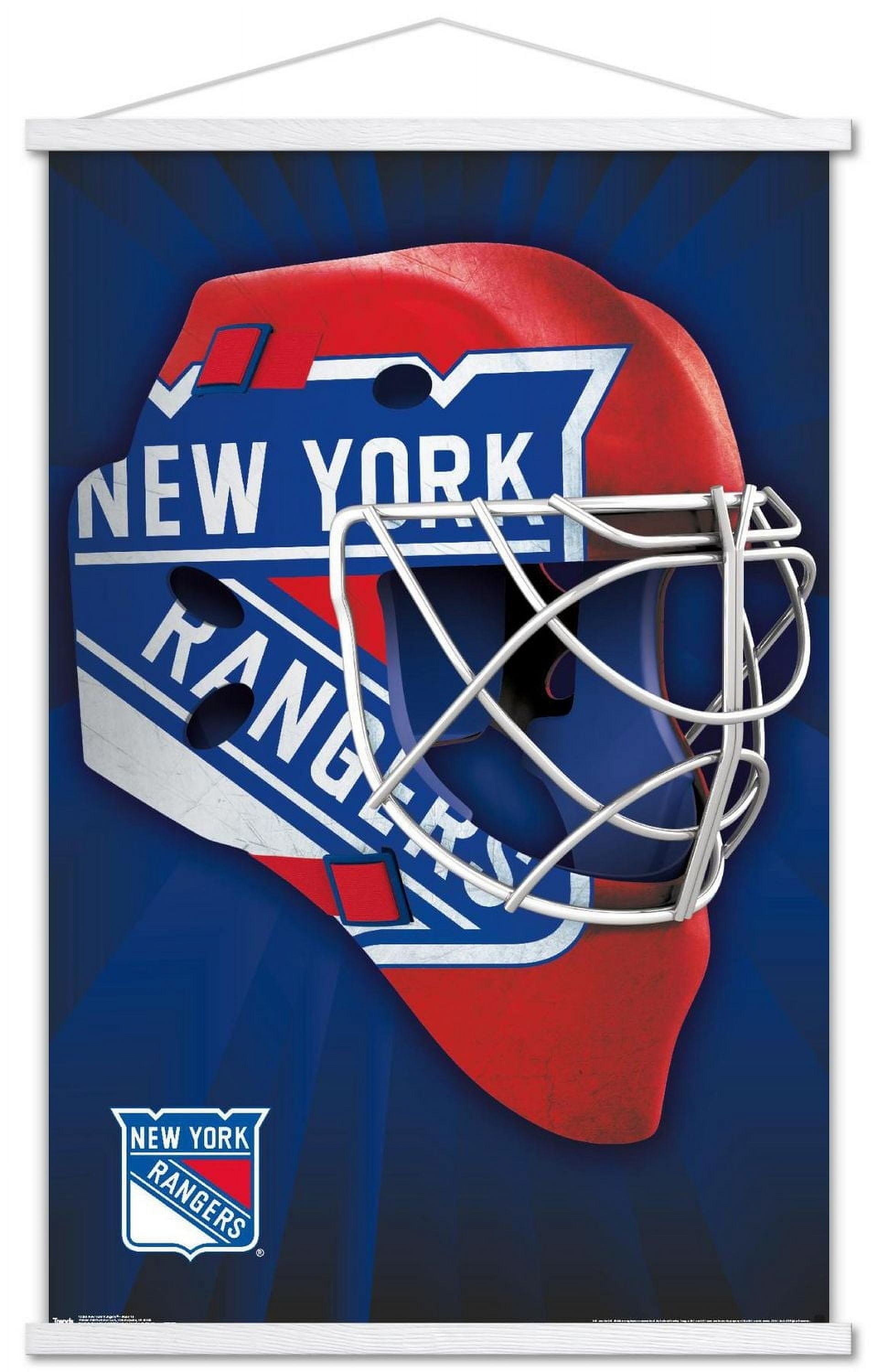 NHL New York Rangers - Mask 16 Wall Poster, 22.375" x 34"