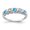 AA, variant on Fine Jewelry 14K White Gold 2.75mm Tanzanite AA Diamond Ring for Women Size-6