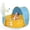 Blue-yellow, variant on Blue-yellow 3 In 1 Pop Up Ball Pit Tent Paddling Pool Indoor Outdoor Activity Toy