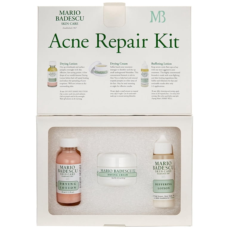 MARIO BADESCU ACNE REPAIR KIT 新品 Mario Badescu Acne Repair Kit, 3 Piece Set - Walmart.com