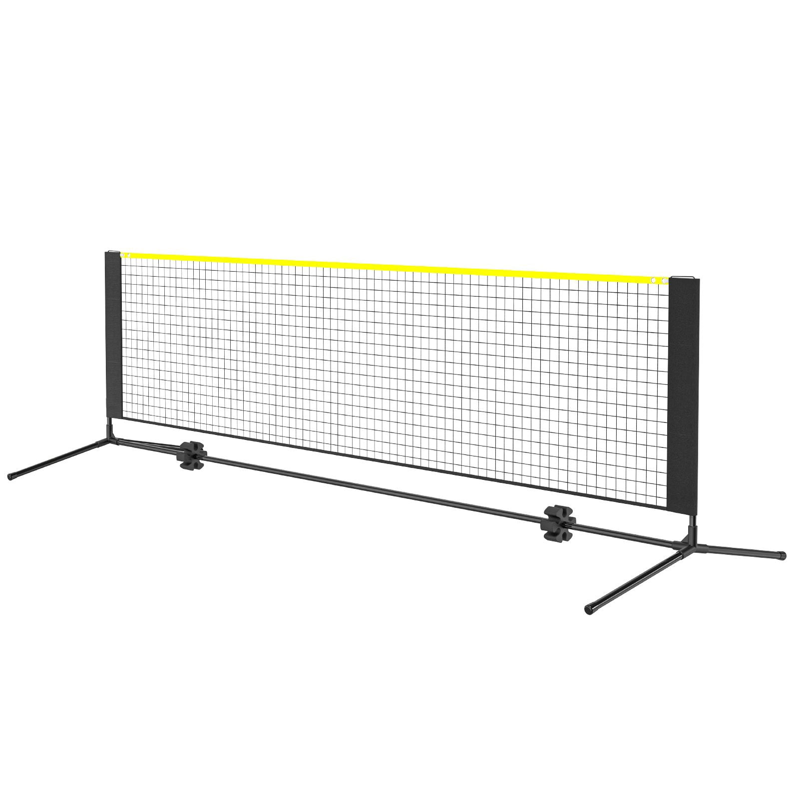 Badminton Net, Height Adjustable Volleyball Net, 10ft Wide Foldable Pickleball Net, Portable Easy Setup Tennis Net Set with Poles, Stand and Carry Bag, for Kids Backyard Game Indoor Outdoor Use