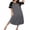 Medium Grey, variant on Nightgowns for Women Cotton Long Night Gowns Plus Size Moo Moos Short Sleeve House Dress Soft Sleep Shirts