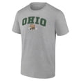 thumbnail image 2 of Men's Heather Gray Ohio Bobcats Campus T-Shirt, 2 of 3