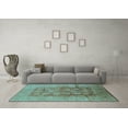 thumbnail image 3 of Ahgly Company Indoor Rectangle Oriental Light Blue Traditional Area Rugs, 7' x 10', 3 of 4