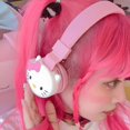 thumbnail image 2 of Hello Kitty Cute Bluetooth Headphone Wireless Headsets Anime Cartoon Stereo Headset Earphone With Mic Fashion Hottie Y2k Gifts, 2 of 18