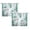 2pcs, variant on Teal White Daisy Curtains, Farmhouse Modern Flower Retro Floral Spring Butterfly Rural Country Style Turquoise Small Short Window Curtains for Living Room Bedroom Kitchen Bathroom