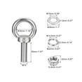 thumbnail image 2 of Lifting Eye Bolt 1 Set M14x50mm Eye Bolt with Nut Washer 304 Stainless Steel Shoulder Lifting Ring Eye Bolt, 2 of 6