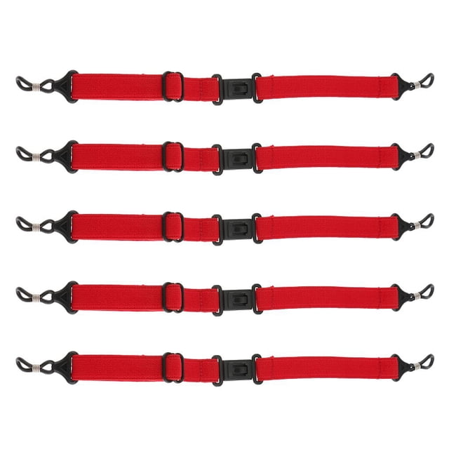 Soporte de gafas de sol antideslizante Yuyangstore 5 uds Cadena de lentes rojo