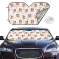 thumbnail image 2 of Fotbe Squirrel Giving A Gift Car Windshield Sunshade | Sun Visor Protector Front Window Shade, Keeps Out UV Rays, Keeps Your Vehicle Cool-Medium, 2 of 7