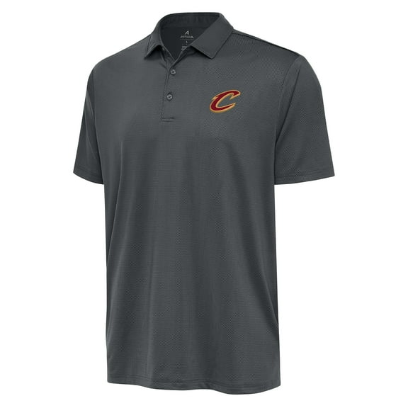 Men's Antigua  Pewter Cleveland Cavaliers Big & Tall Ellipse Polo