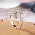 Bow Jewel 14K White Gold Over Wedding Rings 2.2 Ct Lab Created Round