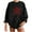 Black, variant on WXLWZYWL Trendy Sweatshirts For Women 2023 Womens Christmas Round-Neck Print Long Sleeve Tops Printed Regular Blouse