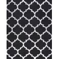 thumbnail image 3 of Transitional 9x12 Area Rug Shag Thick (8'9'' x 12'2'') Geometric Dark Gray, White Living Room Easy to Clean, 3 of 9
