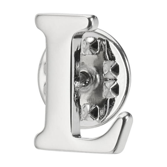 Uxcell Letter Lapel Pins, Initial Alphabet Collar Pins, Silver Tone, Letter P