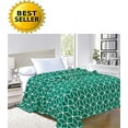 thumbnail image 2 of Elegant Comfort® Luxury Micro-Fleece Ultra Plush Cube Pattern - All Season Blanket, Twin/Twin XL, Turqouise, 2 of 2