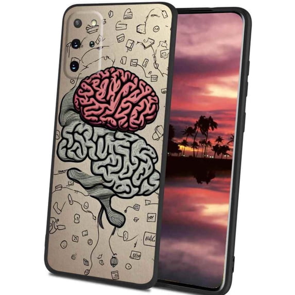 Compatible with Samsung Galaxy S20+ Plus Phone Case, Brain-24 Case Men Women, Flexible Silicone Shockproof Case for Samsung Galaxy S20+ Plus