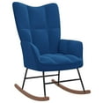 thumbnail image 1 of vidaXL Rocking Chair Blue Velvet, 1 of 5