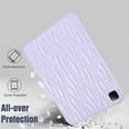 thumbnail image 6 of Case for iPad Pro 11" 2024 M4 5th Geneartion A2836/A2837/A3006, Luxury Slim Fit TPU Back Protective Shock-Absorption Corner Protection Lightweight Soft Cover for iPad Pro 11" 2024, Purple, 6 of 7