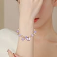 thumbnail image 2 of CILENON Blessing Good Luck Jade Crystal Lucky Bracelets for Women Chinese Style Good Lucky Key Jade Dainty Beads Bracelets Christmas Ideas for Women Men(Purple,One Size), 2 of 5