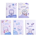 thumbnail image 2 of Tools Clearance Sale, Kaba Bear Notebook Rabbit Traveling In The Starry Sky 5 Pcs A5 Car Line Notebook 8 Inch X 5.5 Inch Cute Cover Notebook, 58 Books, By Meiiso, 2 of 7