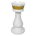 thumbnail image 1 of 2× Chess Pieces Statue Sculpture Collectible Figurine Resin Craft Furnishing Home Decor Contemporary Office Decoration , Rook, Small, 1 of 7