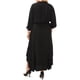 thumbnail image 2 of Vince Camuto Womens Smocked Trim High-Low Dress, black, Plus Size, 2 of 2