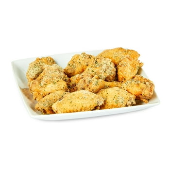 Freshness Guaranteed Fresh, Hot & Ready-to-Eat Breaded Bone-in Ranch Seasoned Jumbo Chicken Wings, 12 Count