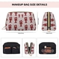 thumbnail image 5 of Xecao Red Lobster With Claws Print Fashion Makeup PVC Bag Large Capacity Travel Cosmetic Bag for Women Organizer Toiletry Clutch, 5 of 8