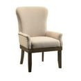 thumbnail image 2 of ACME Landon Linen Arm Chair with Nail-head Trim in Beige and Salvage Brown, 2 of 2