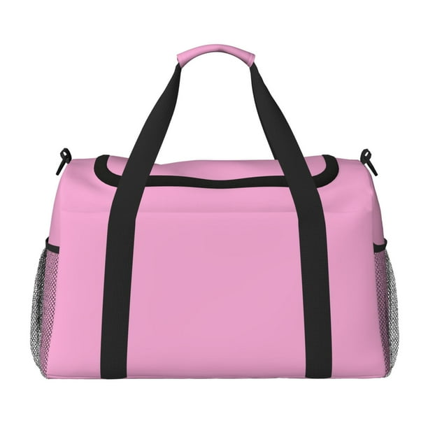 Disketp Pink Bolsa de Viaje Tipo Duffle, Bolso de Mano para Fin de Semana para Mujer, Bolsa de Gimnasio Ligera para Hombre, Esencial para Viajes
