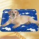 thumbnail image 2 of Alfombrilla refrescante de verano para mascotas, almohadilla de gel para dormir, cómoda, lavable y portátil. Azul oscuro 40cmx50cm, 2 of 8