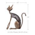 thumbnail image 3 of TOOARTS Escultura metálica de hierro Arte Gato Muelle hecho gato Artesanía Tooarts escultura de hierro, 3 of 4