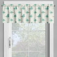 thumbnail image 2 of Ambesonne Bird Valance Pack of 2, Abstract Silhouette Woodcock, 54"X12", Almond Pale Green, 2 of 5