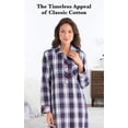 thumbnail image 3 of PajamaGram Camisones de franela para mujer - Camisones de manga larga para mujer XS, 3 of 5