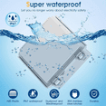 thumbnail image 3 of Waterproof Outdoor Project ABS Plastic Junction Box Weatherproof Dustproof Enclosure with Hinged Cover, Mounting Plate, 3 of 6