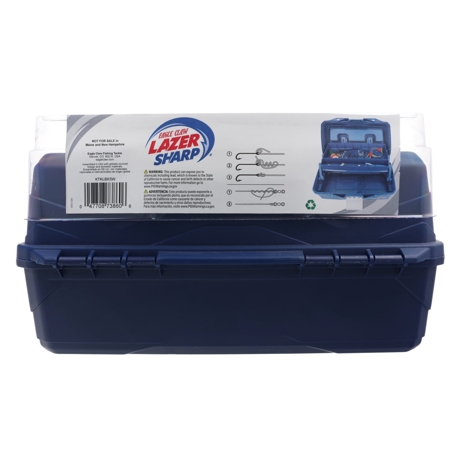 (2 pack) Eagle Claw Lazer Sharp Go Fish Tackle Box Kit with Assorted Tackle