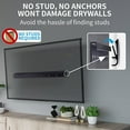 thumbnail image 5 of Studless Drywall TV Mount for 13-55 inch TVs, No Stud TV Wall Bracket Max VESA 400x400mm up to 100 lbs Universal Fits Most LED LCD Plasma Flat/Curved Screen TVs & Monitors-Upgraded Bubble Level, 5 of 5