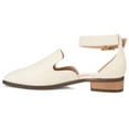 thumbnail image 3 of Journee Womens Loreta Buckle Square Toe Loafer Flats, Widths Available, 3 of 10