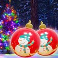 thumbnail image 3 of Bola de juguete inflada de 60CM, bola de luz de Navidad de PVC, regalos para niños (muñeco de nieve), 3 of 5