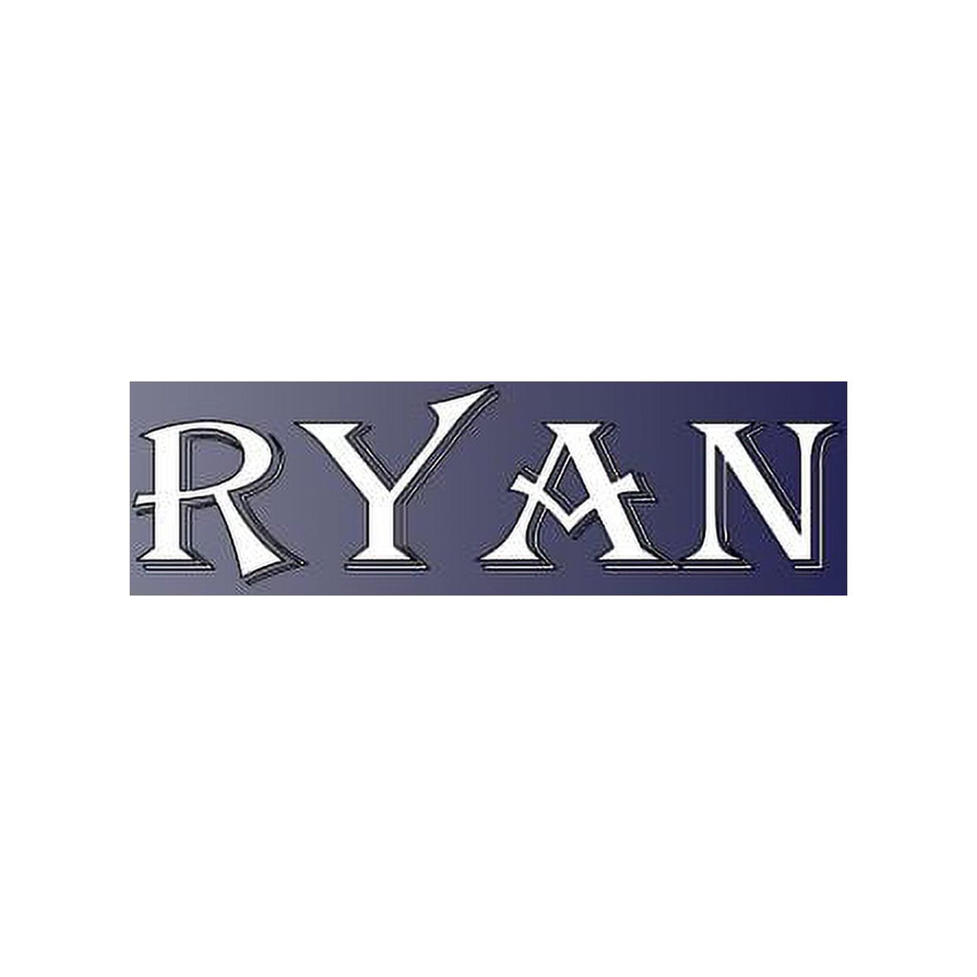 Ryan: 100 Pages 8.5 X 11 Personalized Name on Notebook College Ruled Line Paper (Paperback)