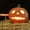 9.06*7.87Inch, variant on Halloween Pumpkin Decoration – Hollow Resin/PP Pumpkin with Happy Face, LED or Candle Compatible, Weather-Resistant, Stable Base, Indoor Outdoor Fall Harvests Decor for Porch Mantel Tabletop, 1PC