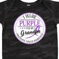 thumbnail image 4 of Inktastic I Wear Purple for My Grandpa Pancreatic Cancer Awareness Boys or Girls Baby Bodysuit, 4 of 5