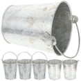 thumbnail image 6 of MLINS 18 Pcs Iron Flower Buckets Iron Flower Containers Flower Storage Bucket for Balcony, 6 of 8