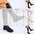 thumbnail image 3 of XUNKUSGA Knee High Boots with Side Zipper Comfortable Round Toe Low Heel Riding Boots for Women Classic Vintage Solid Color Buckle Long Boots,5.5, 3 of 9
