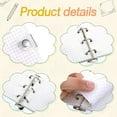 thumbnail image 3 of 2 Sets Mini Transparent Ring Binder Covers with 3 Rings and Inner Paper Folder Pocket (Gold,silver), 3 of 5