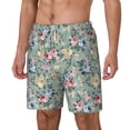 thumbnail image 2 of Balery Rose Flowers Mens Swim Trunks Swim Shorts for Men Quick Dry Inseam Beach Shorts with Compression Liner Pocket-3X-Large, 2 of 9