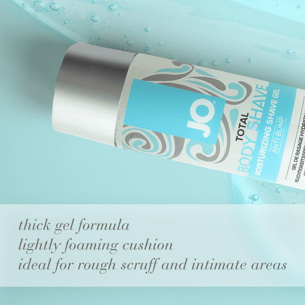 JO Total Body Shave Moisturizing Gel, AntiBump Formula for Bikini Zone