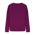 thumbnail image 3 of Lenago Oversized Sweatshirt for Women Fashion Casual Long Sleeve Round Neck Ladies Loose Sweatshirt Tops Blouse Fall Winter Outfits Clothes, 3 of 6