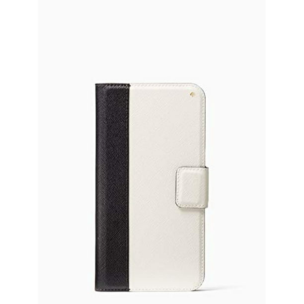 Kate Spade York 'Colorblock' Folio Case for iPhone XR, Black/Cement -  