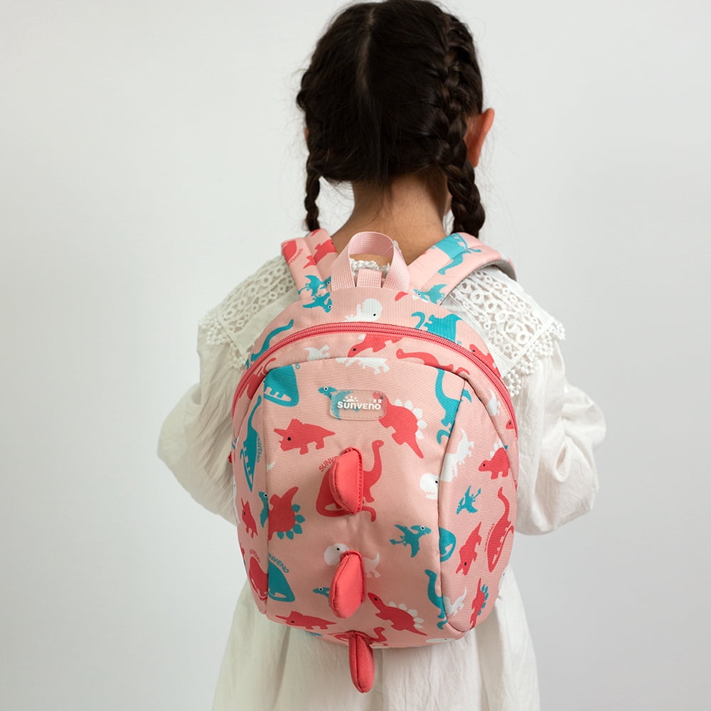 Sunveno Toddler Backpack with Safety Leash, Pink